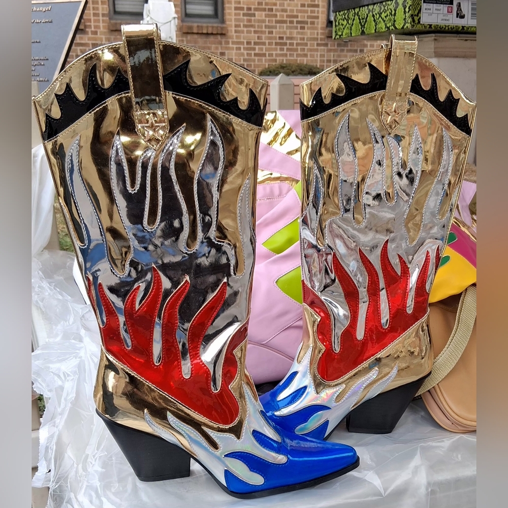 Colorful Women's Boots - Picture 4 of 11